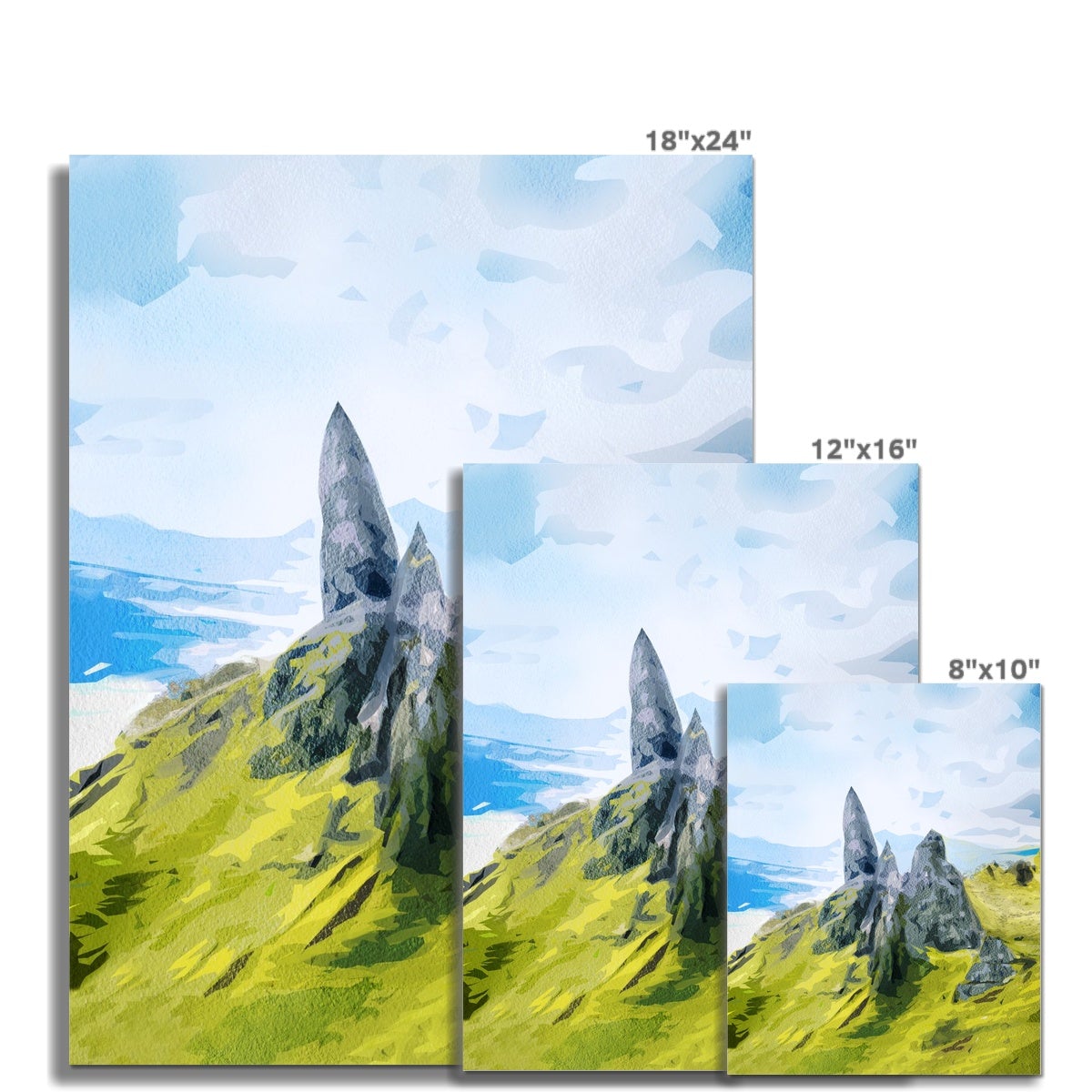 The Old Man of Storr - Watercolor Art