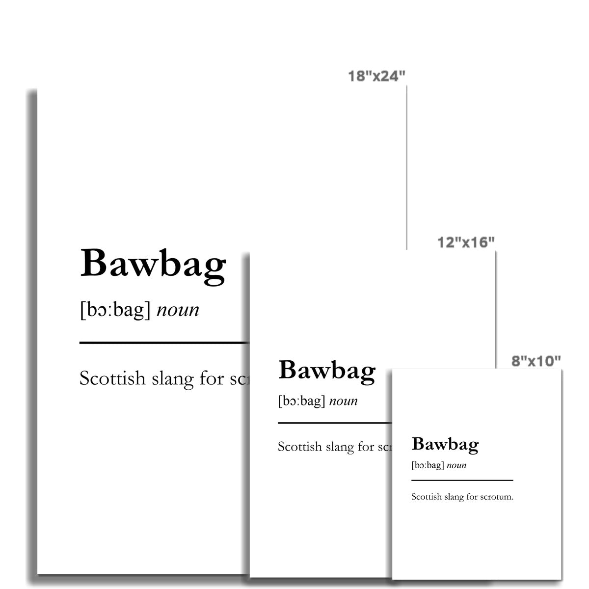 "Bawbag" - Scottish Slang