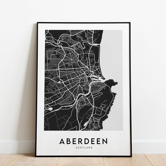 Aberdeen Map (Black)