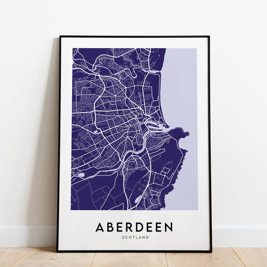 Aberdeen Map (Coloured)