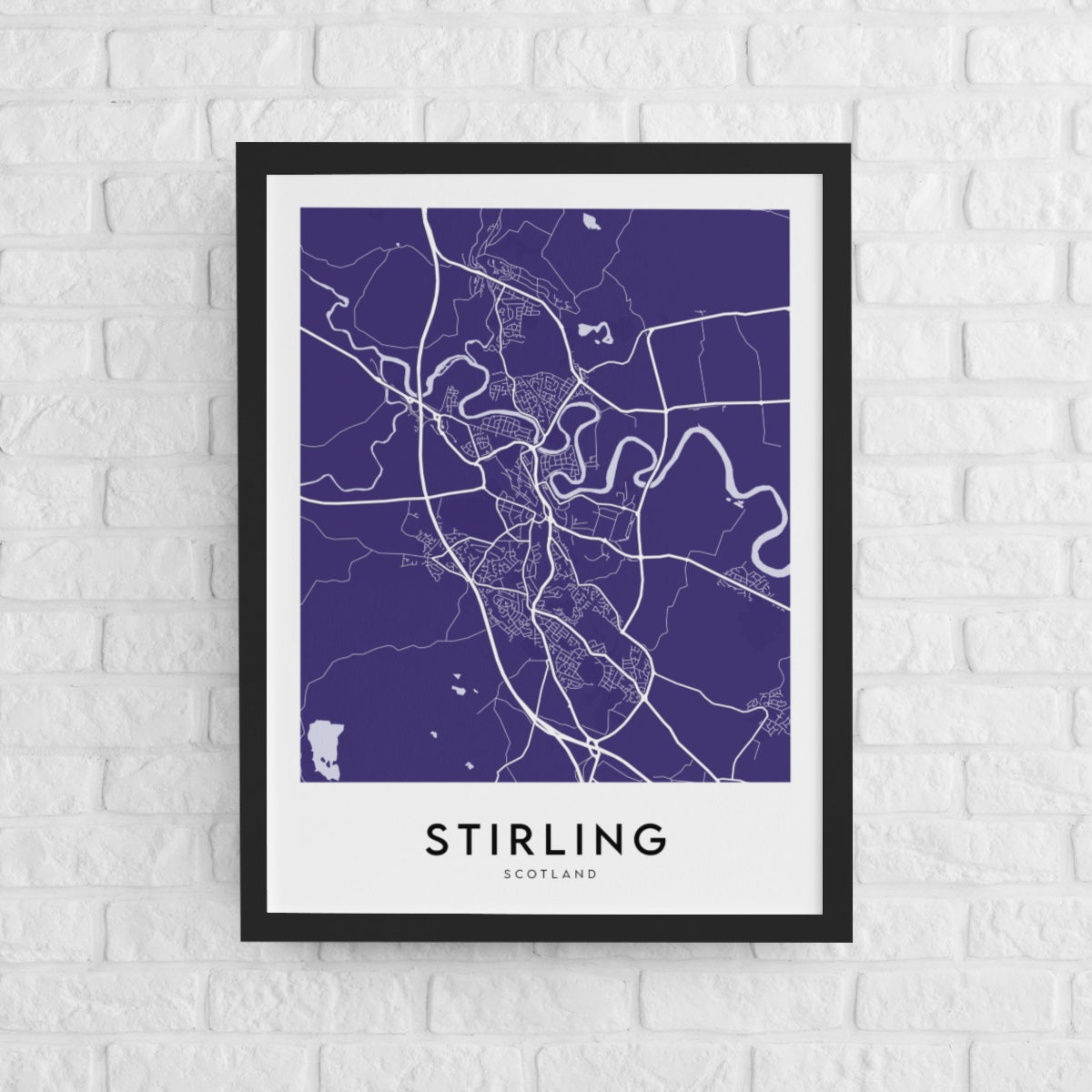 Stirling Map (Coloured)