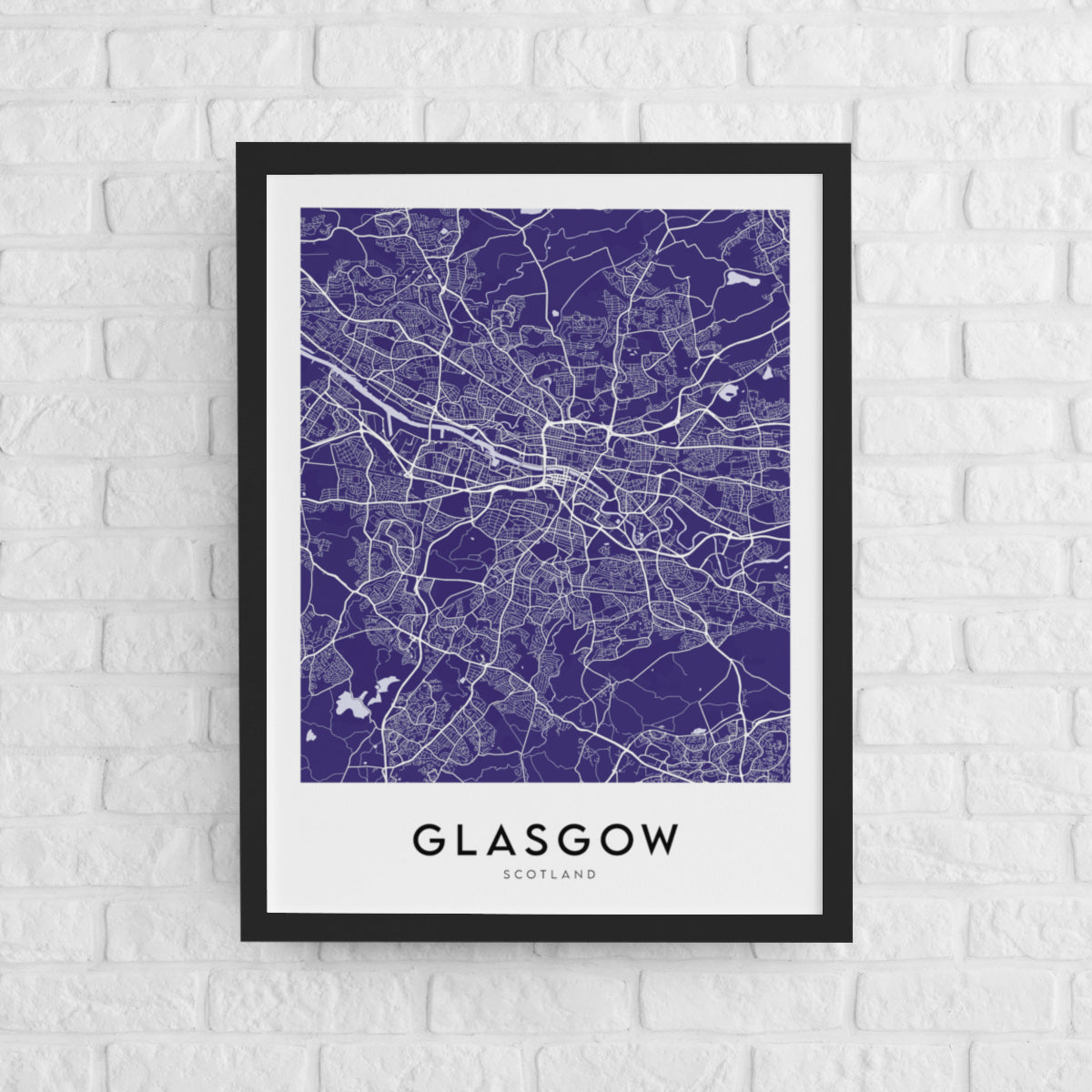 Glasgow Map (Coloured)