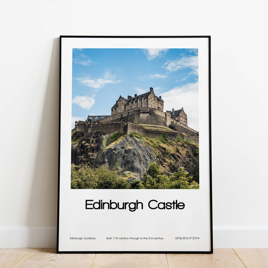 Edinburgh Castle Poster (Coloured Photo)