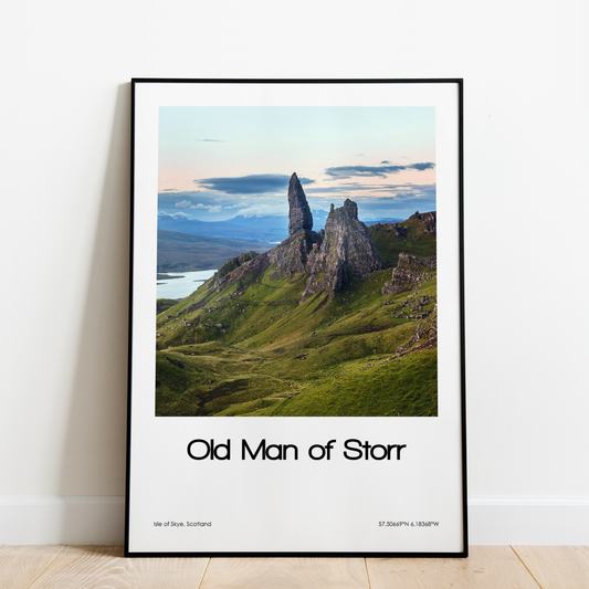 Old Man of Storr Poster (Coloured Photo)