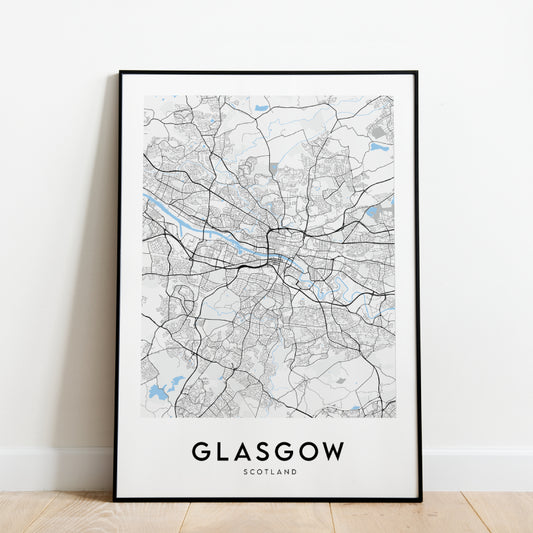 Glasgow Map - Classic