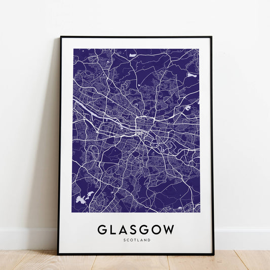 Glasgow Map (Coloured)