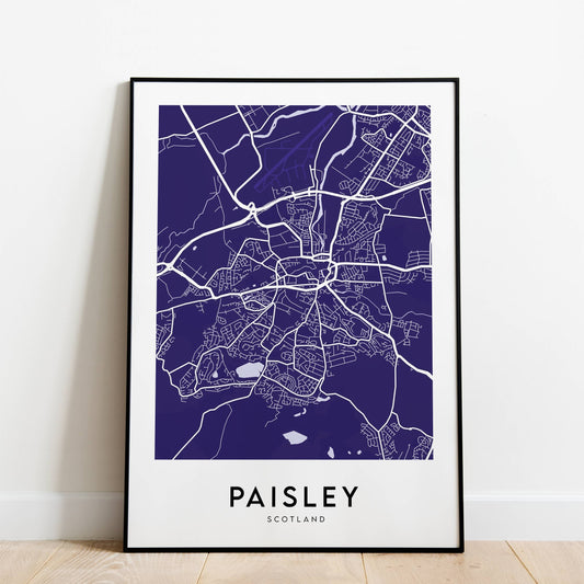 Paisley Map (Coloured)