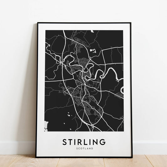 Stirling Map (Black)