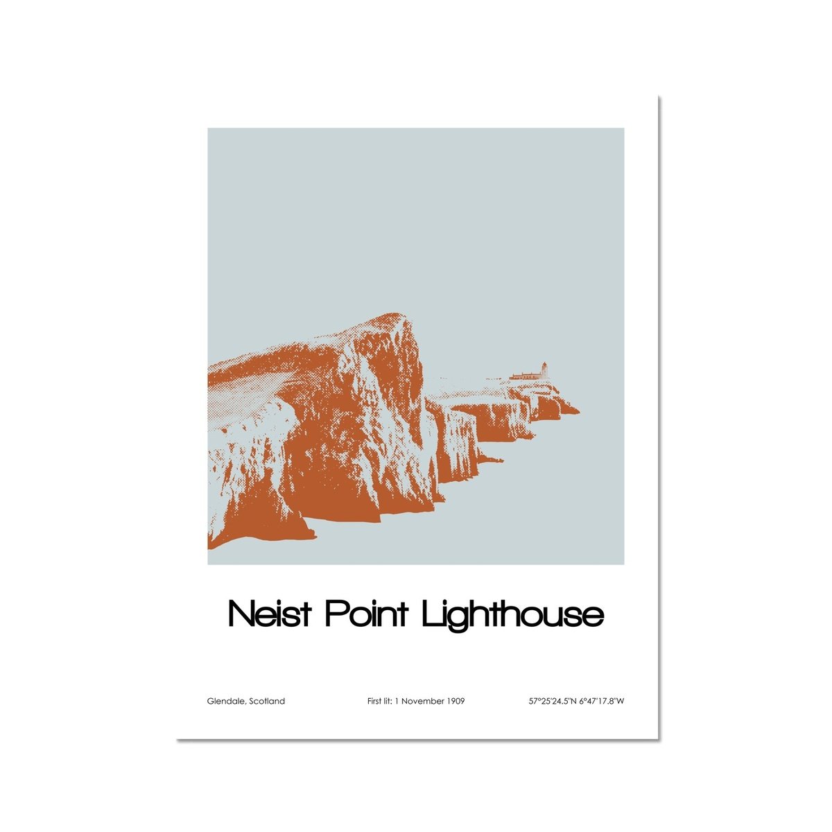 Neist Point Lighthouse Poster Art