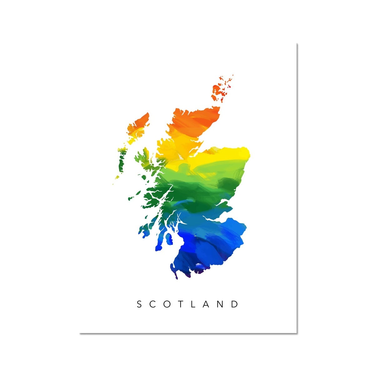 Scotland Rainbow Map