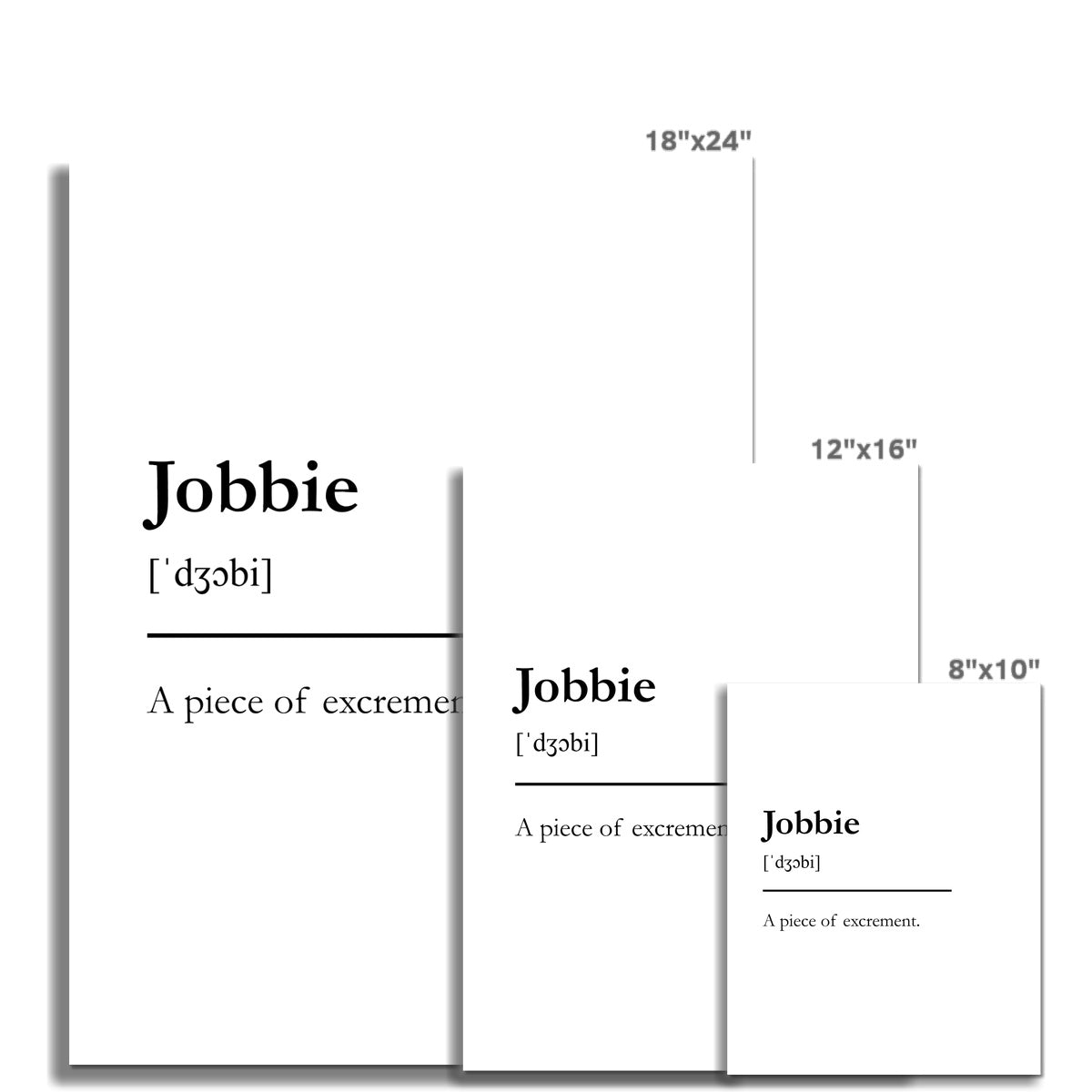 "Jobbie" - Scottish Slang