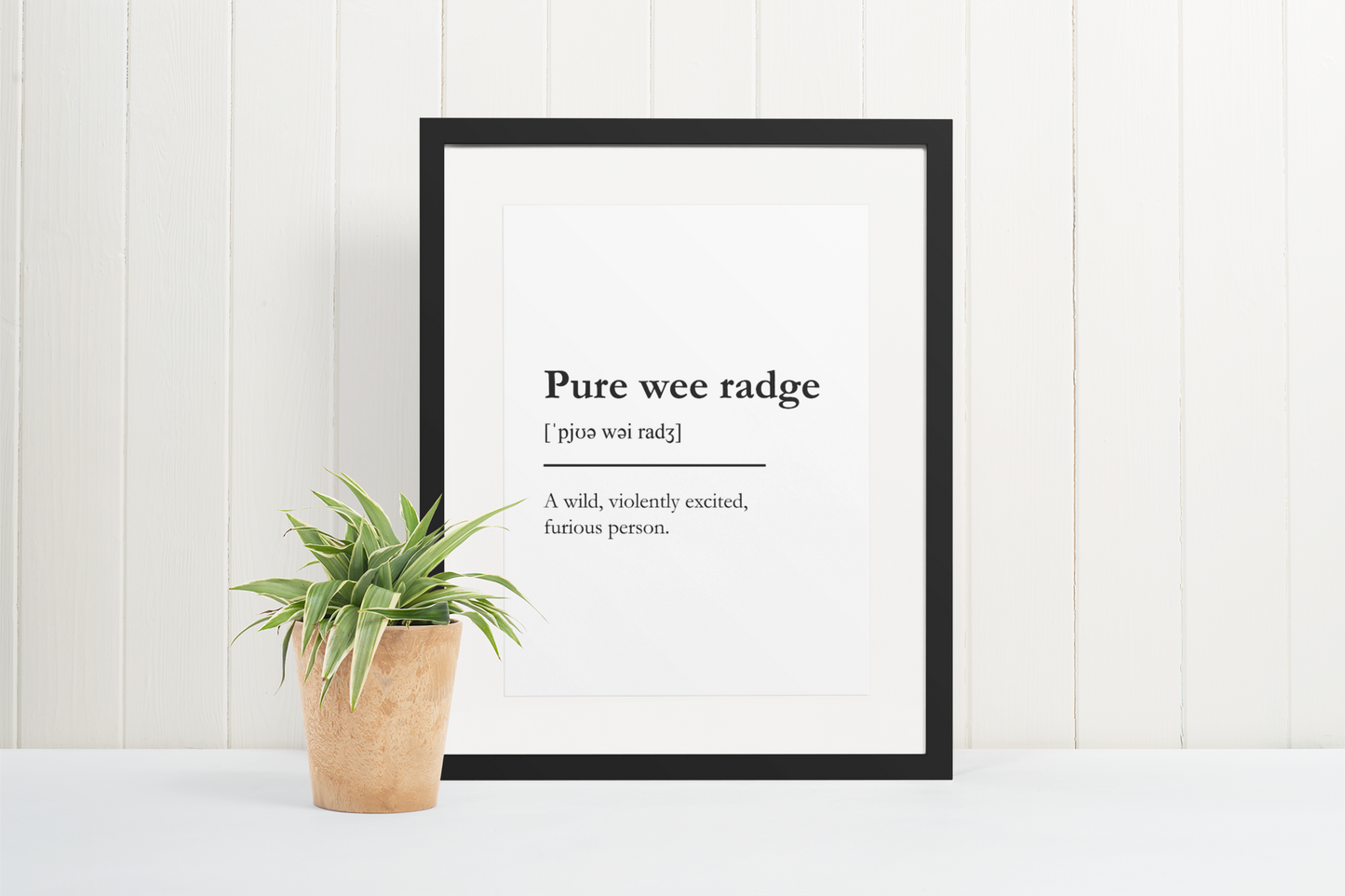 "Pure wee radge" - Scottish Slang