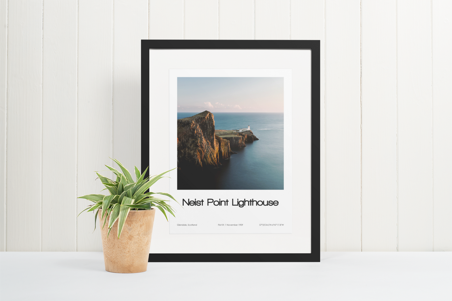 Neist Point Lighthouse Poster (Coloured Photo)