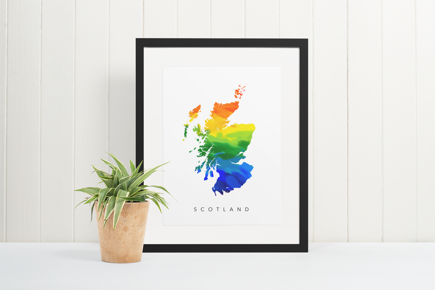 Scotland Rainbow Map