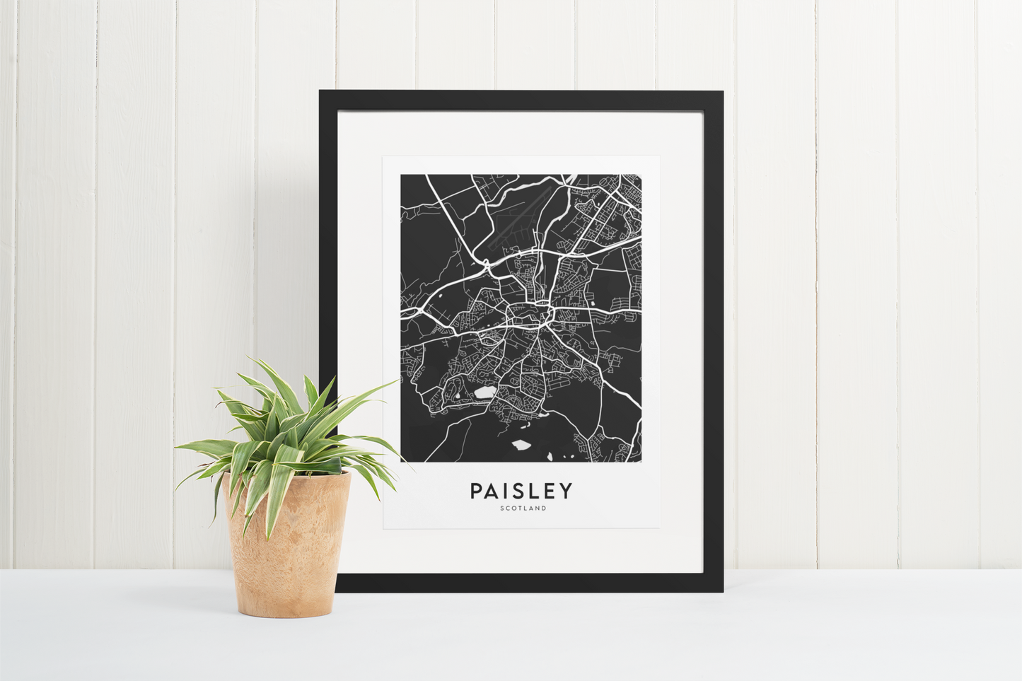 Paisley Map (Black)
