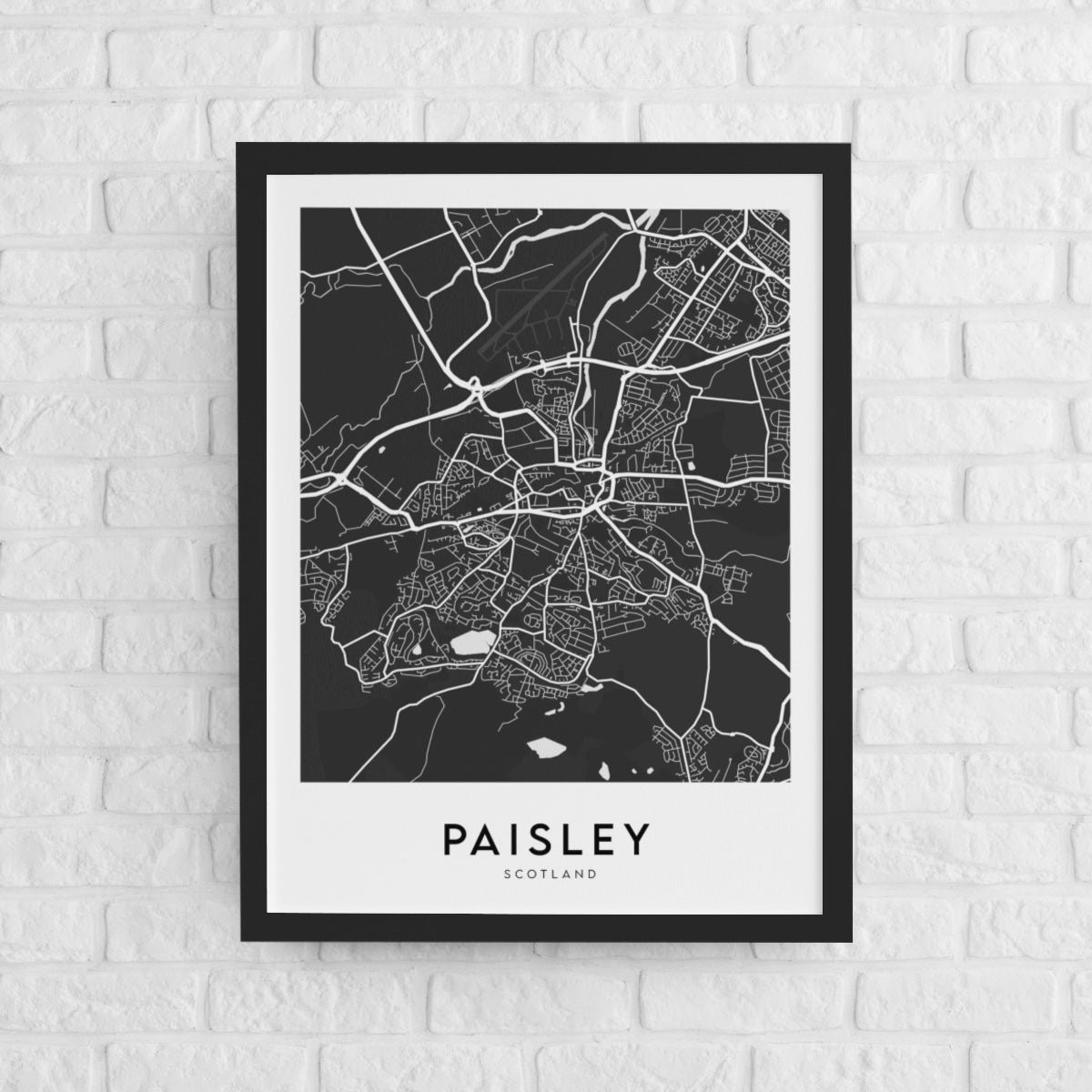 Paisley Map (Black)