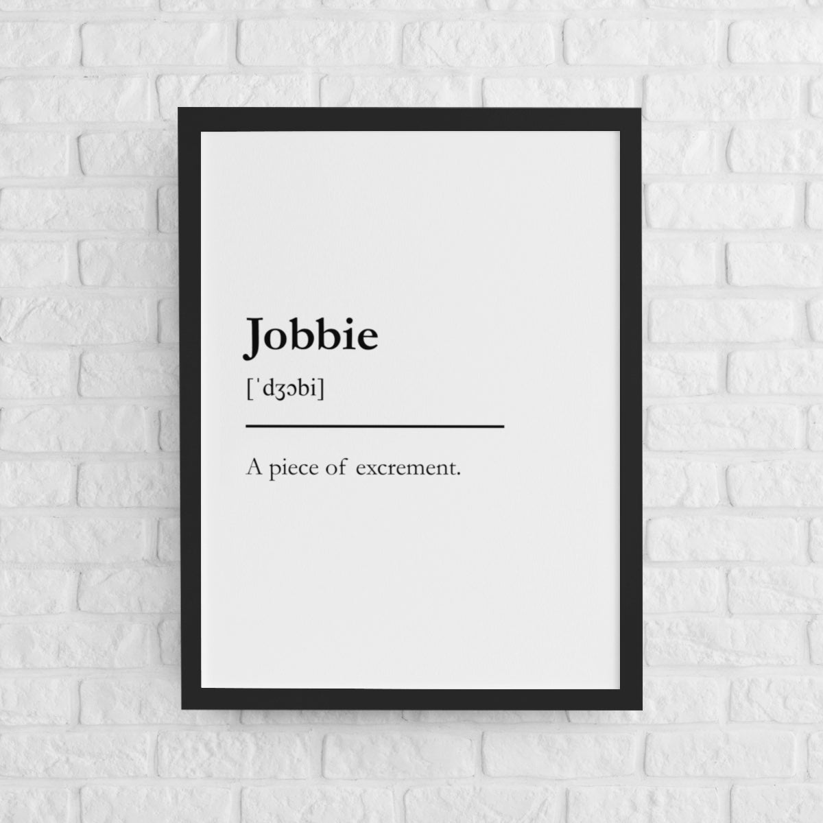 "Jobbie" - Scottish Slang