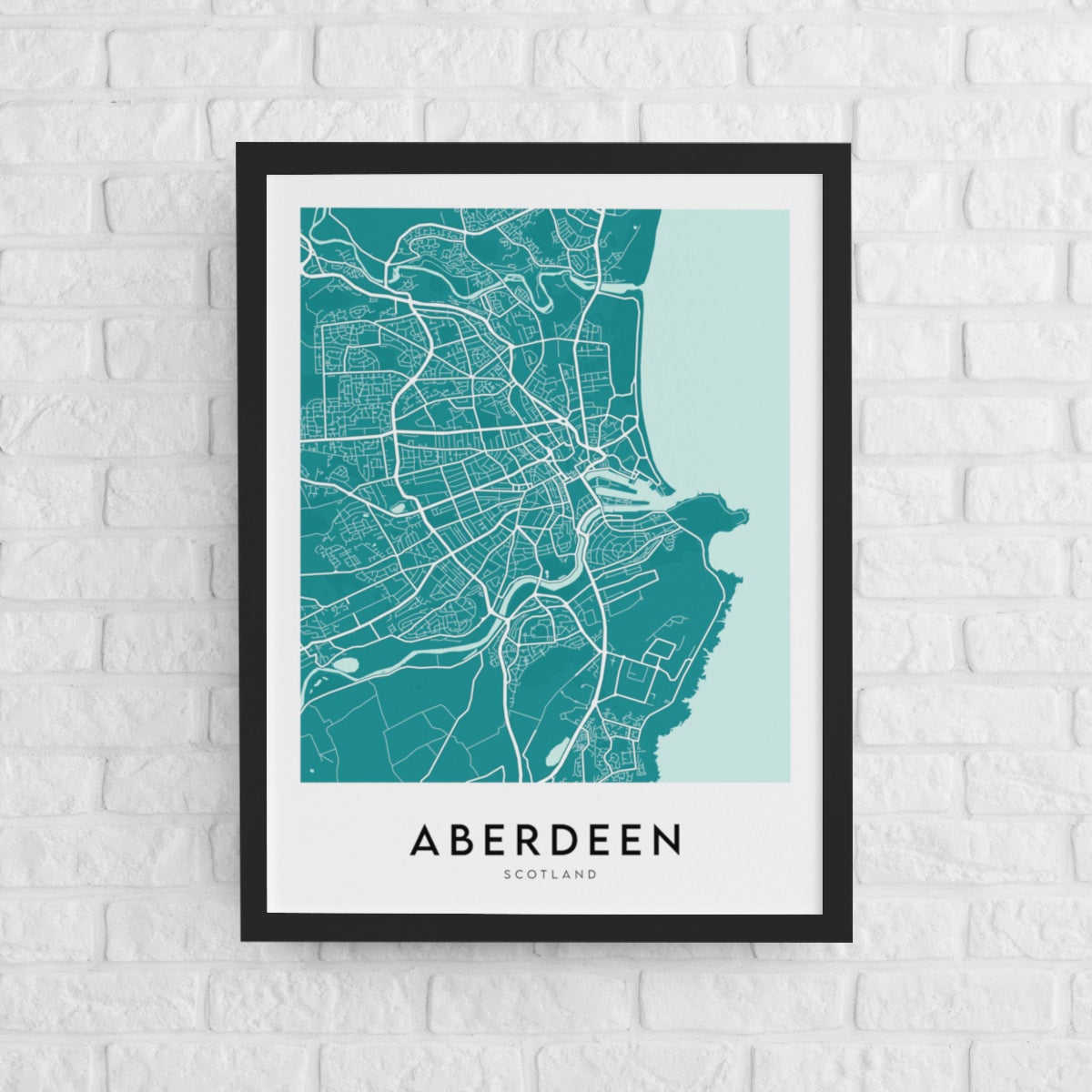 Aberdeen Map (Coloured)