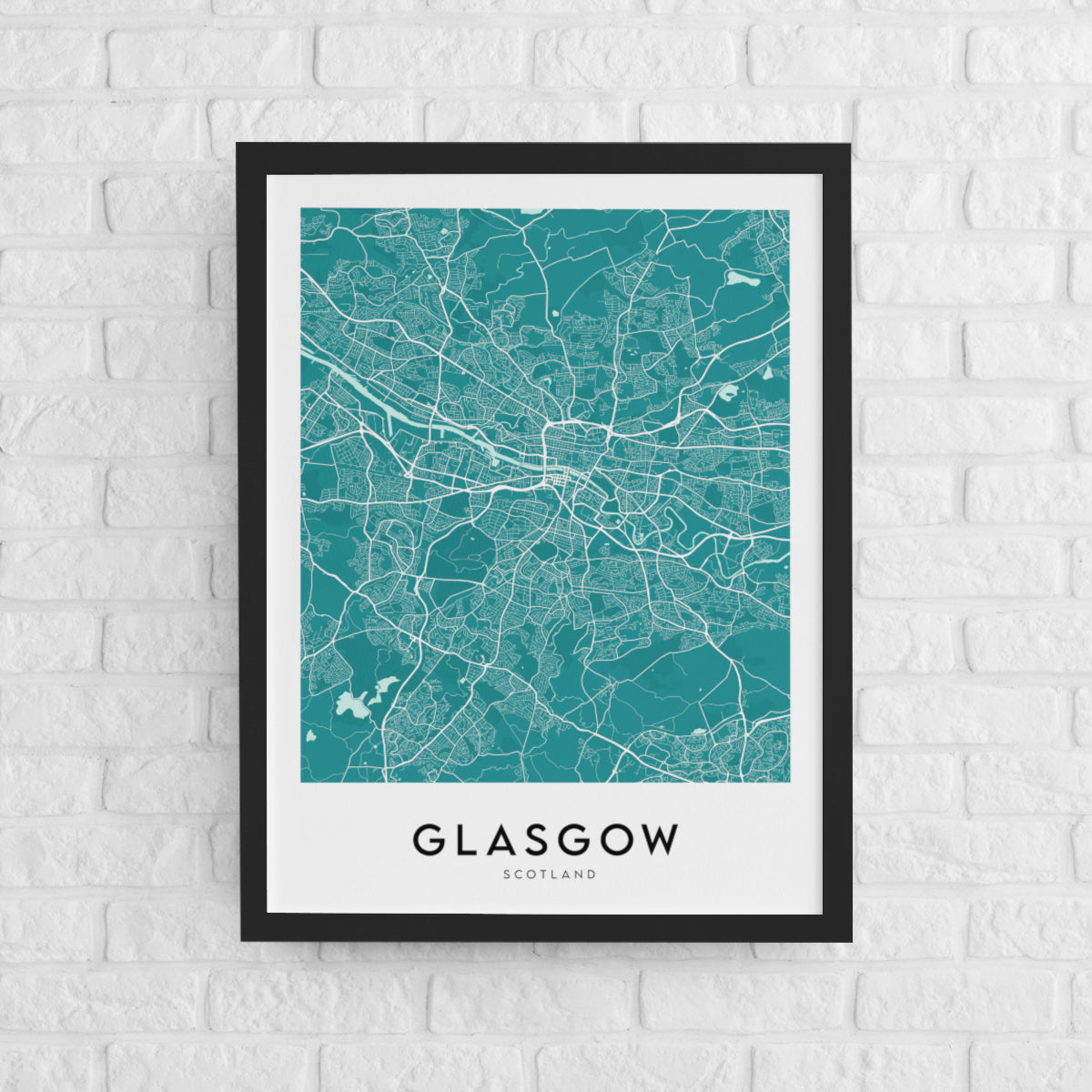 Glasgow Map (Coloured)