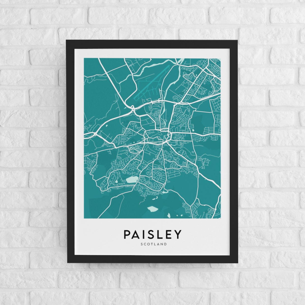 Paisley Map (Coloured)