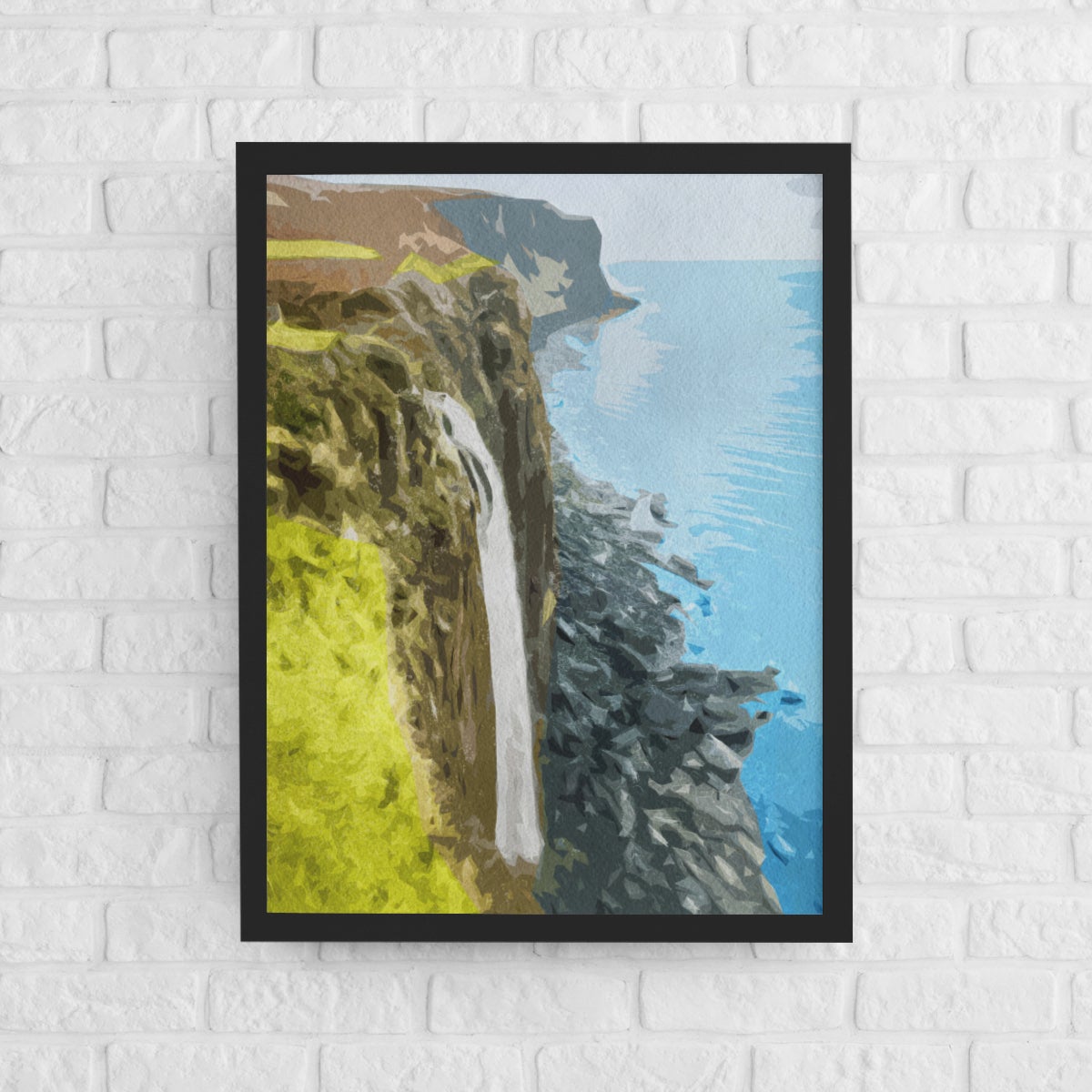 Mealt Waterfall - Watercolor Art