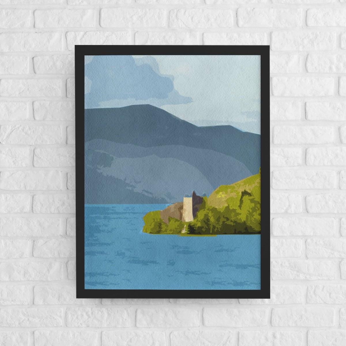 Loch Ness - Watercolor Art