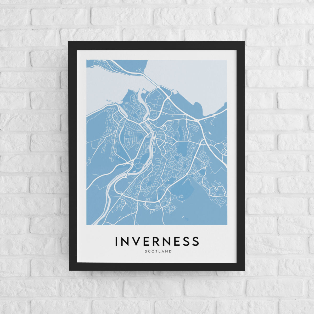 Inverness Map (Coloured)