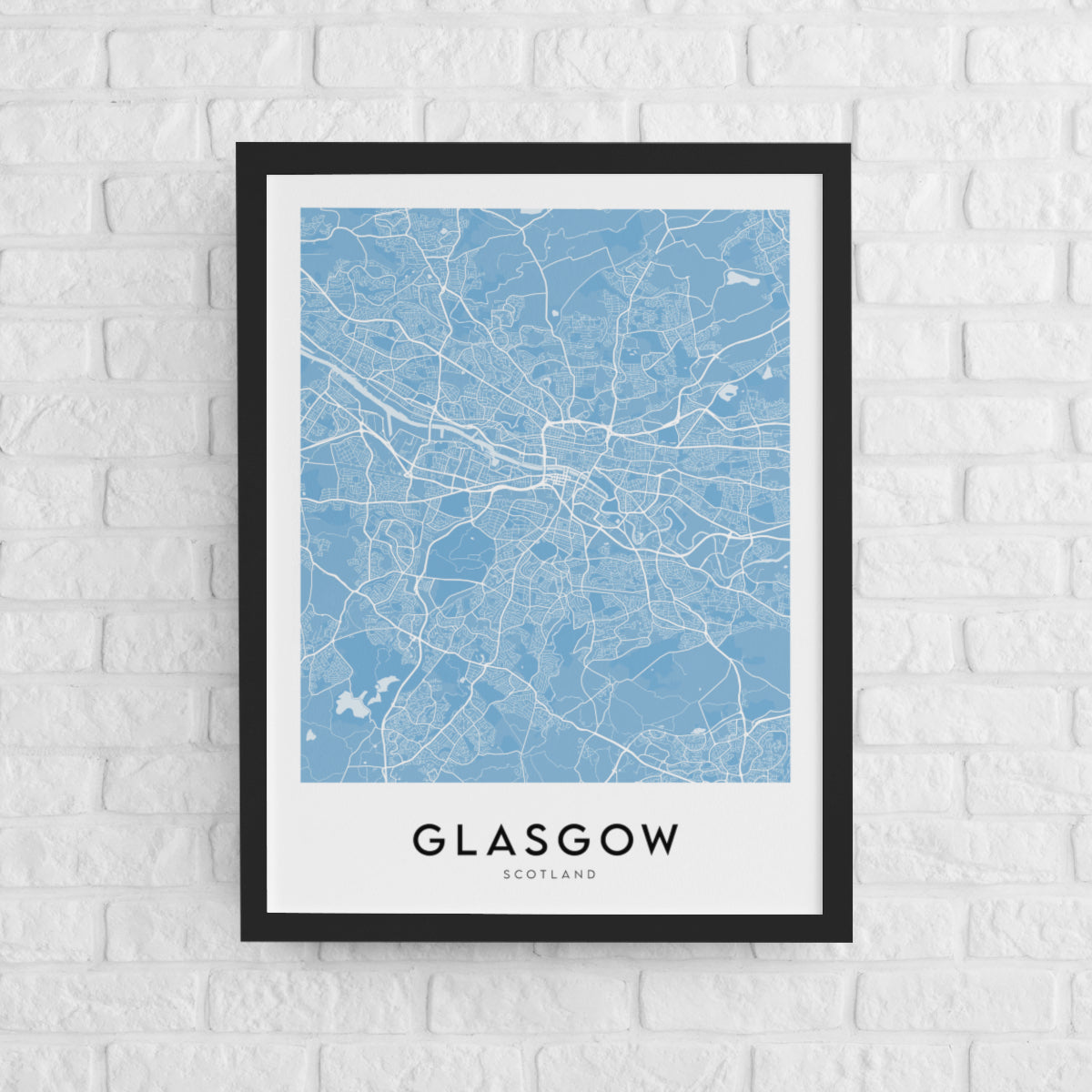 Glasgow Map (Coloured)