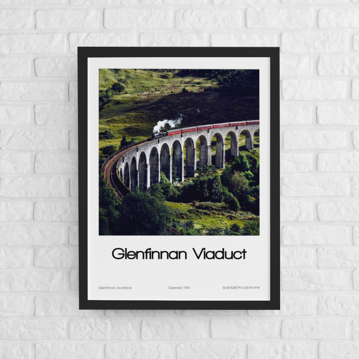 Glenfinnan Viaduct Poster (Coloured Photo)