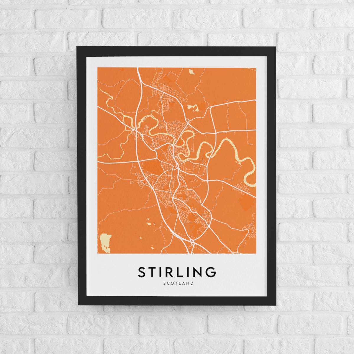 Stirling Map (Coloured)