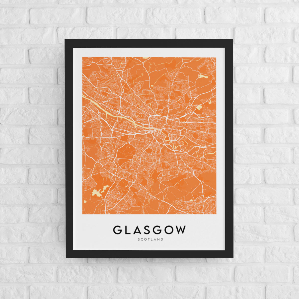 Glasgow Map (Coloured)