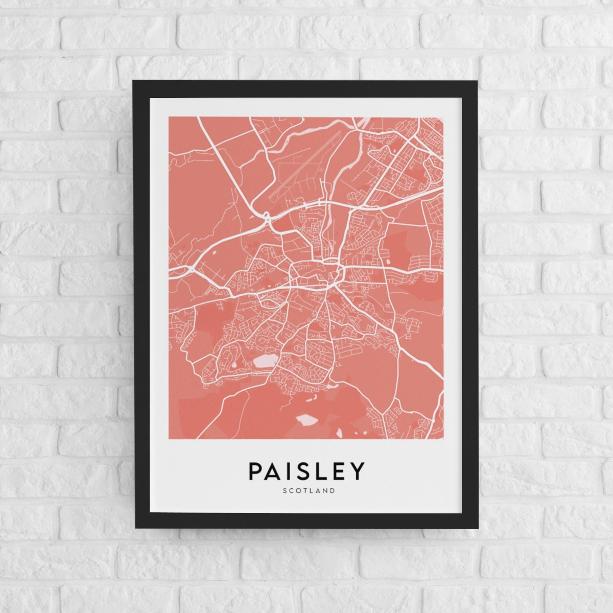 Paisley Map (Coloured)