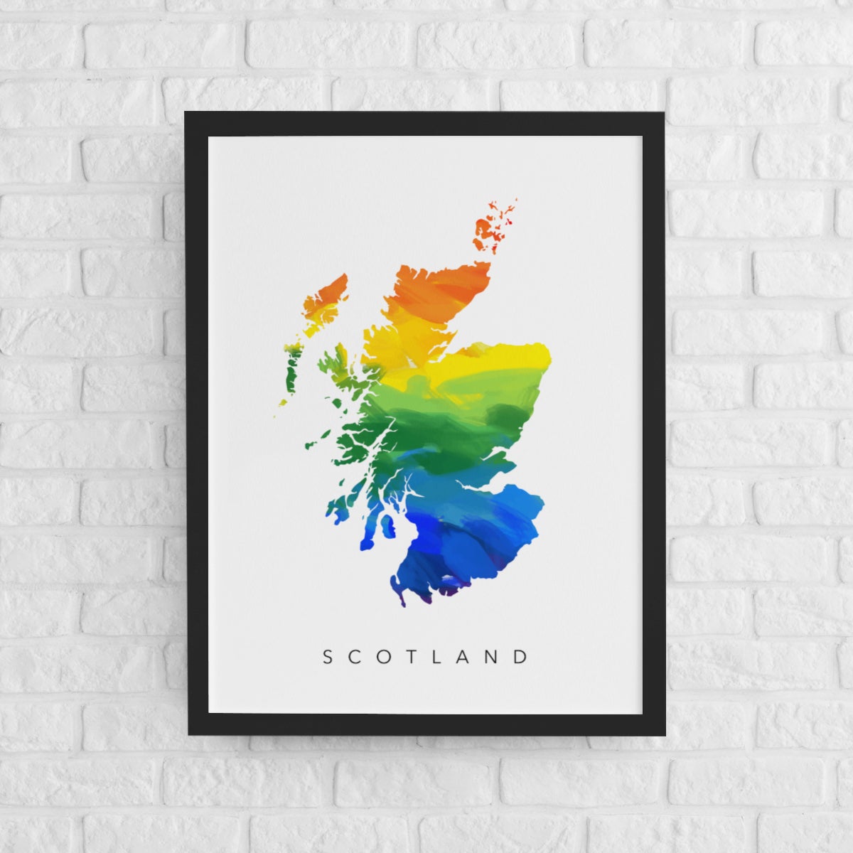 Scotland Rainbow Map