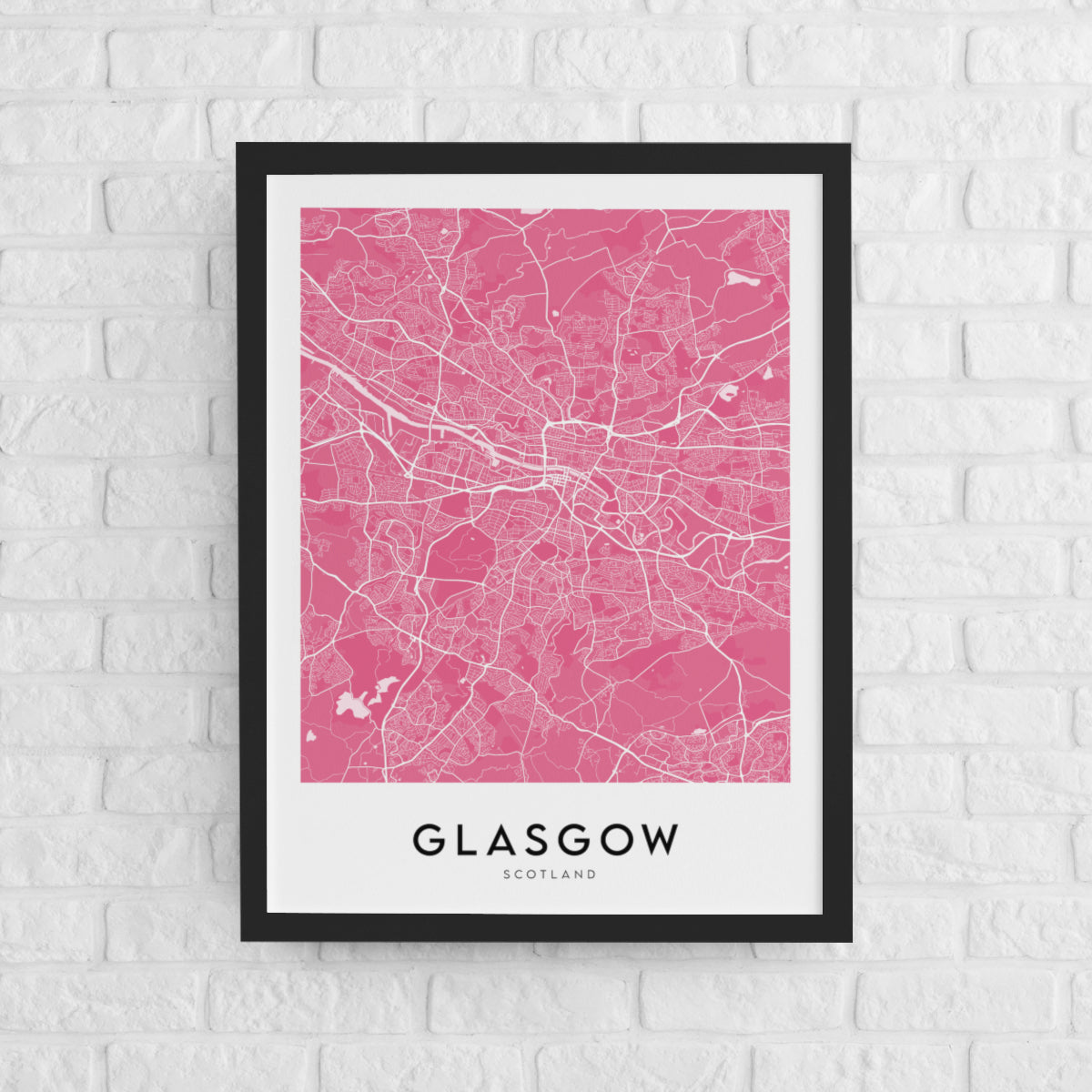 Glasgow Map (Coloured)