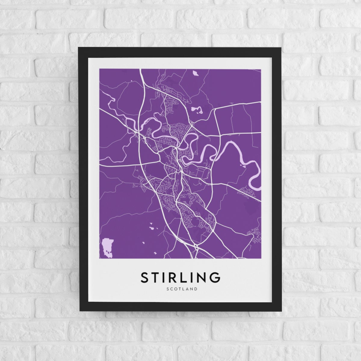 Stirling Map (Coloured)