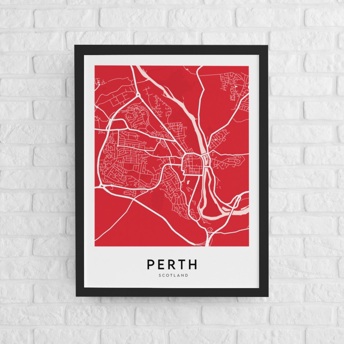 Perth Map (Coloured)