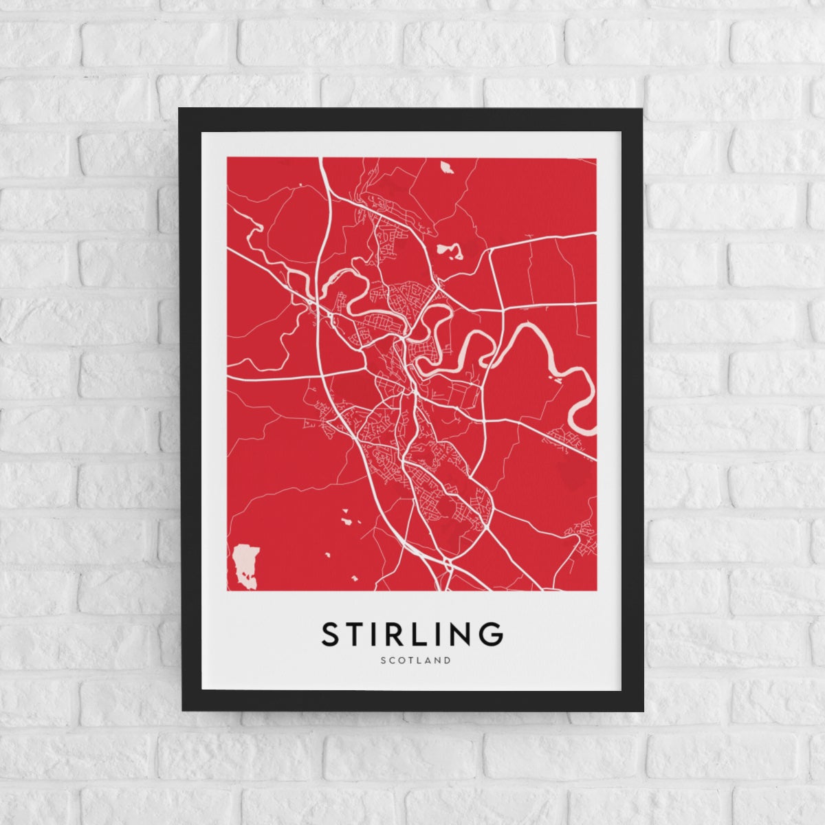 Stirling Map (Coloured)