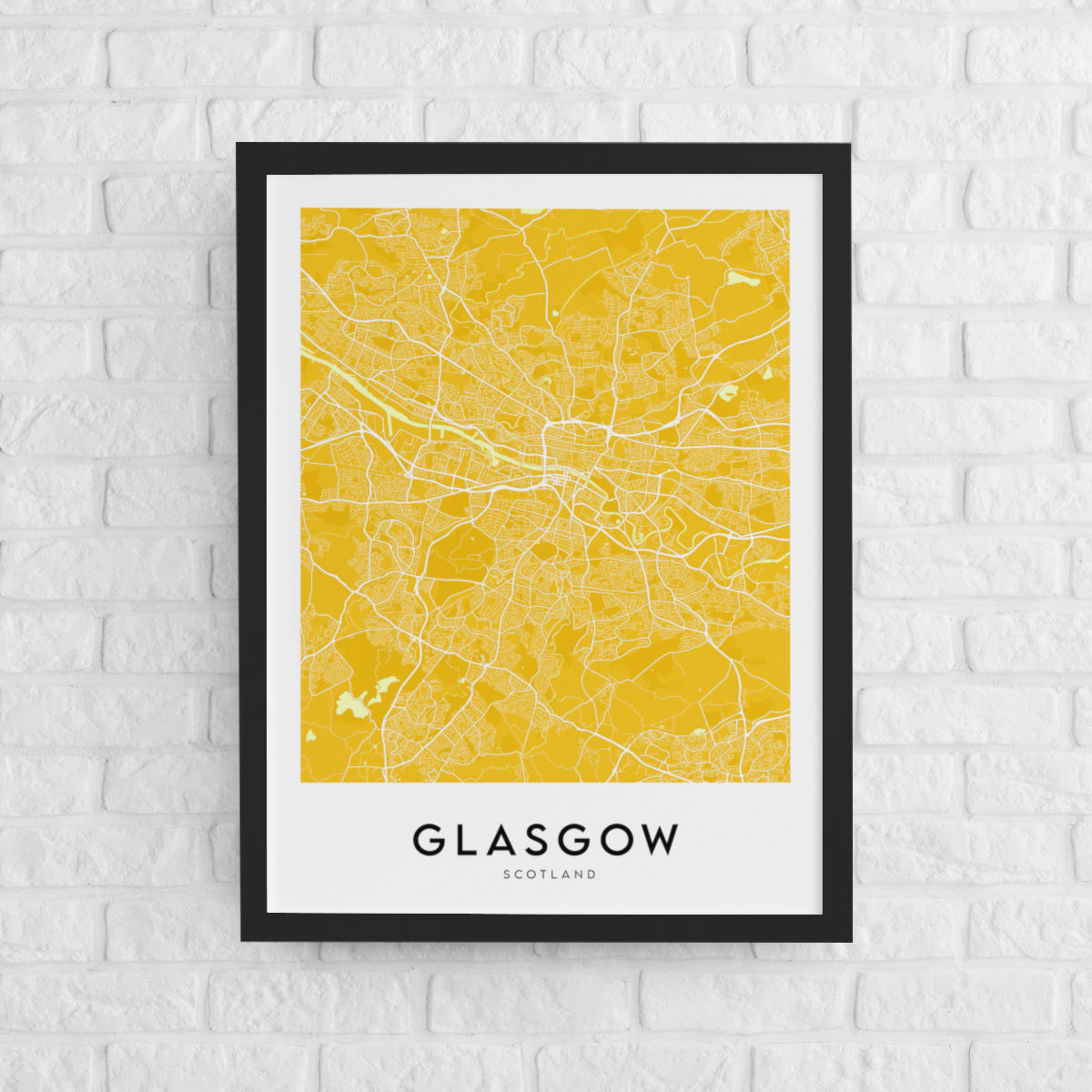 Glasgow Map (Coloured)