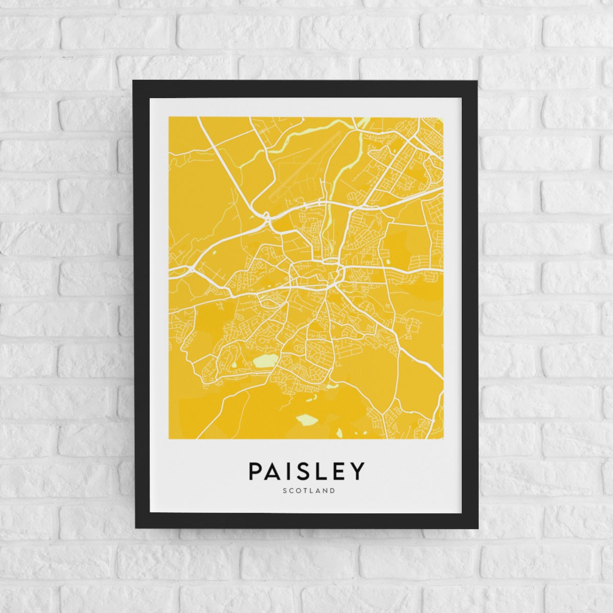 Paisley Map (Coloured)