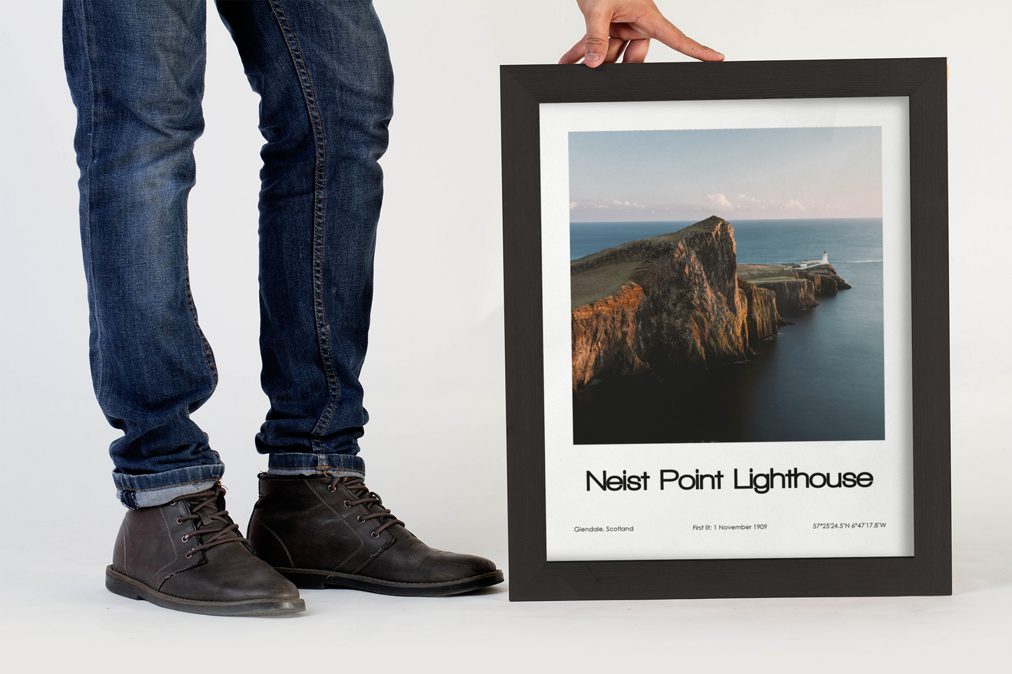 Neist Point Lighthouse Poster (Coloured Photo)