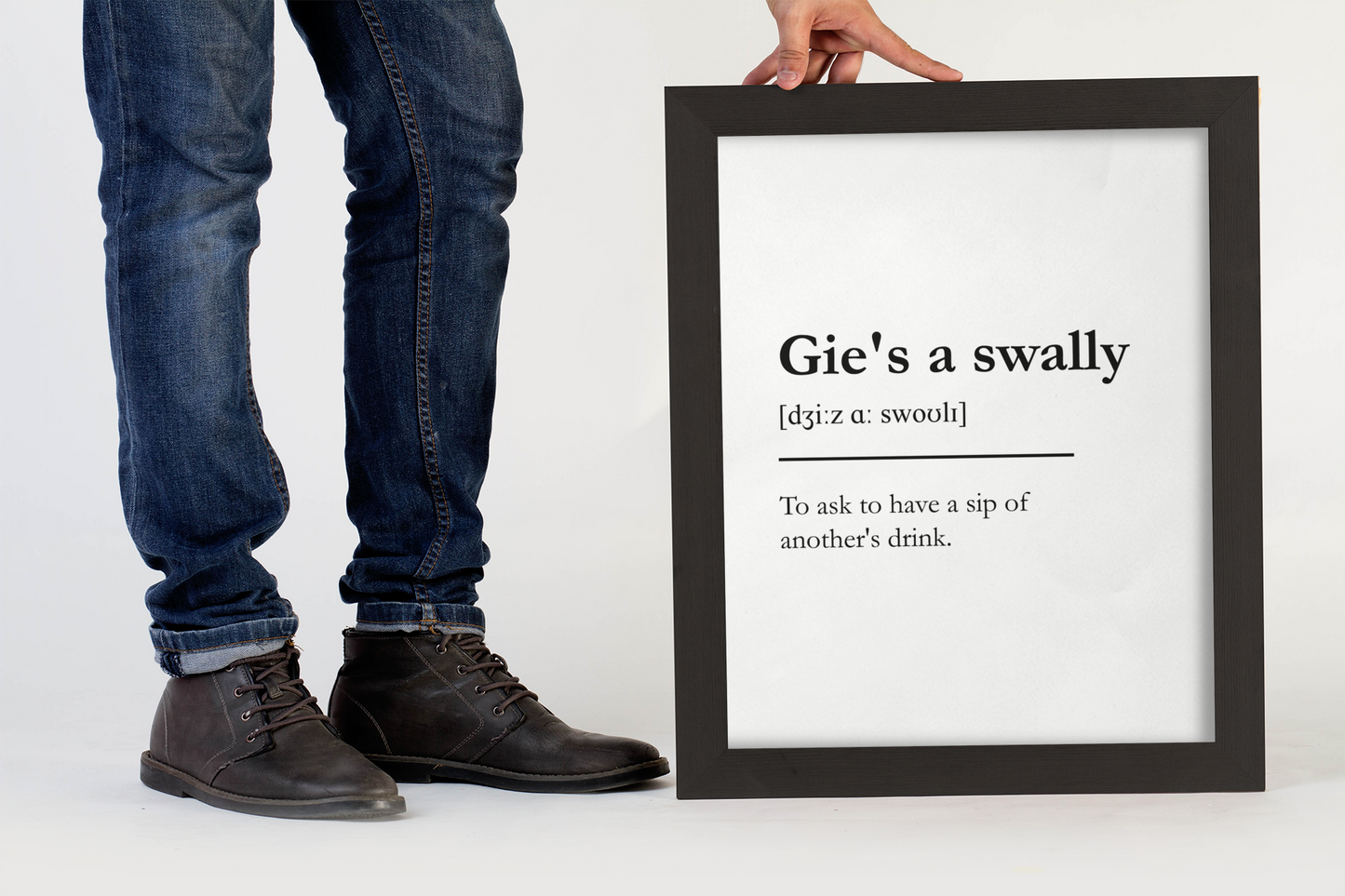 "Gie's a swally" - Scottish Slang