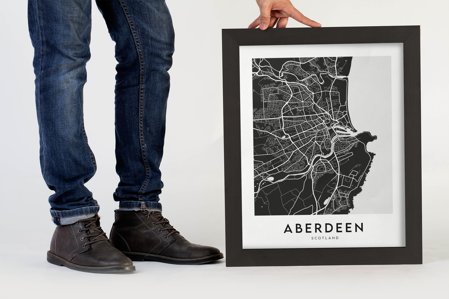 Aberdeen Map (Black)