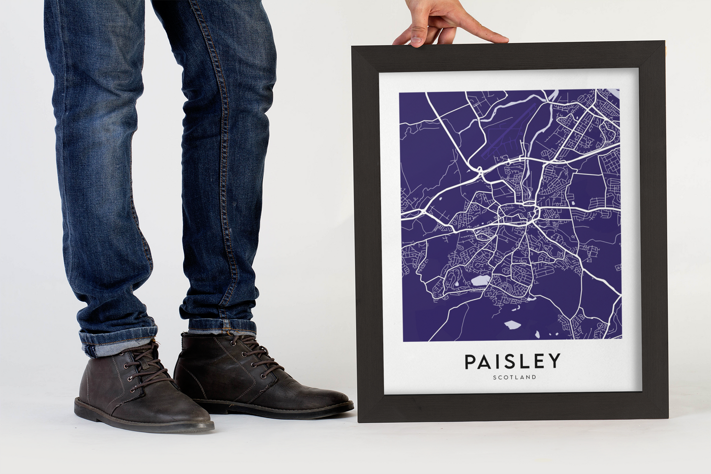 Paisley Map (Coloured)