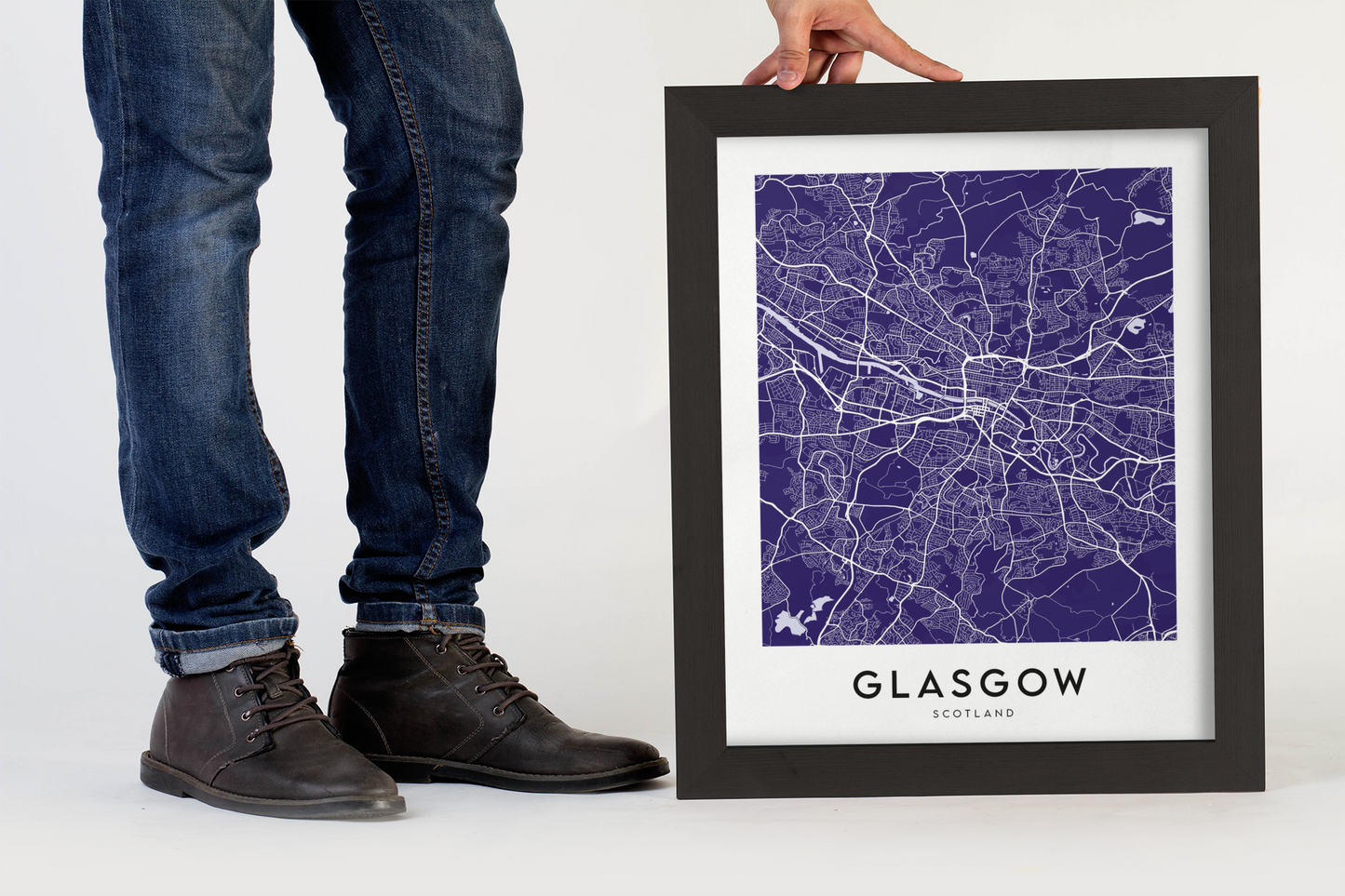 Glasgow Map (Coloured)