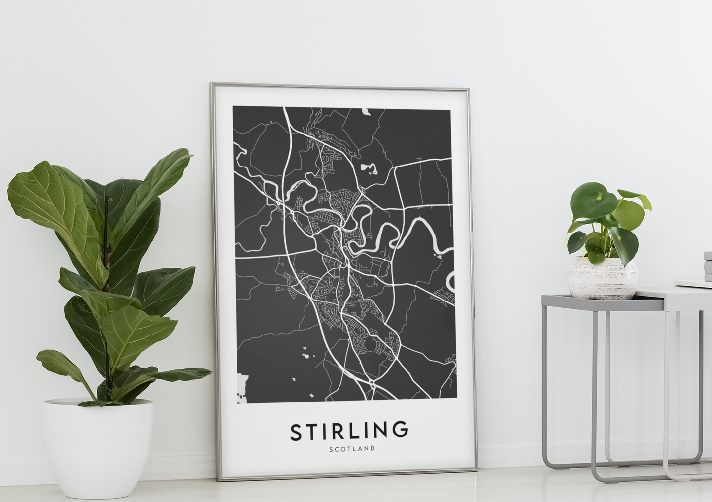 Stirling Map (Black)