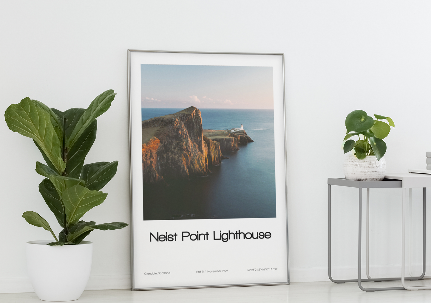 Neist Point Lighthouse Poster (Coloured Photo)