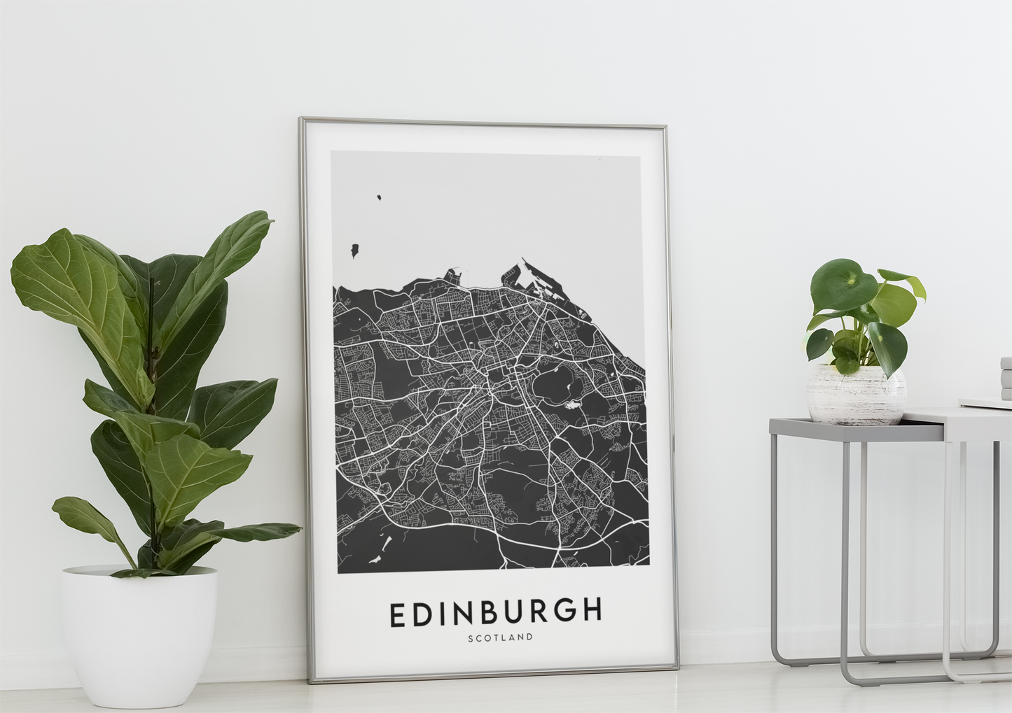 Edinburgh Map (Black)