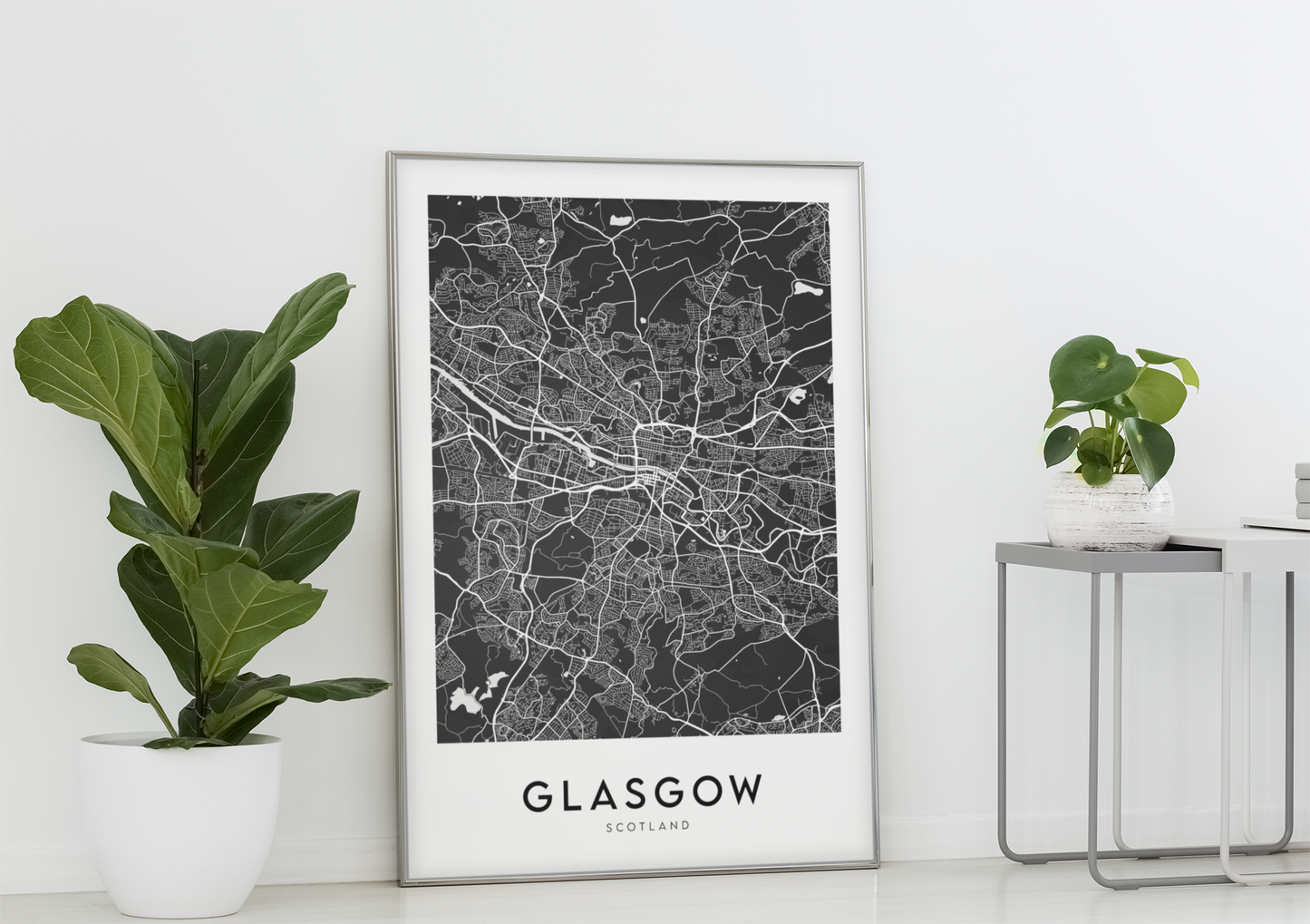 Glasgow Map (Black)