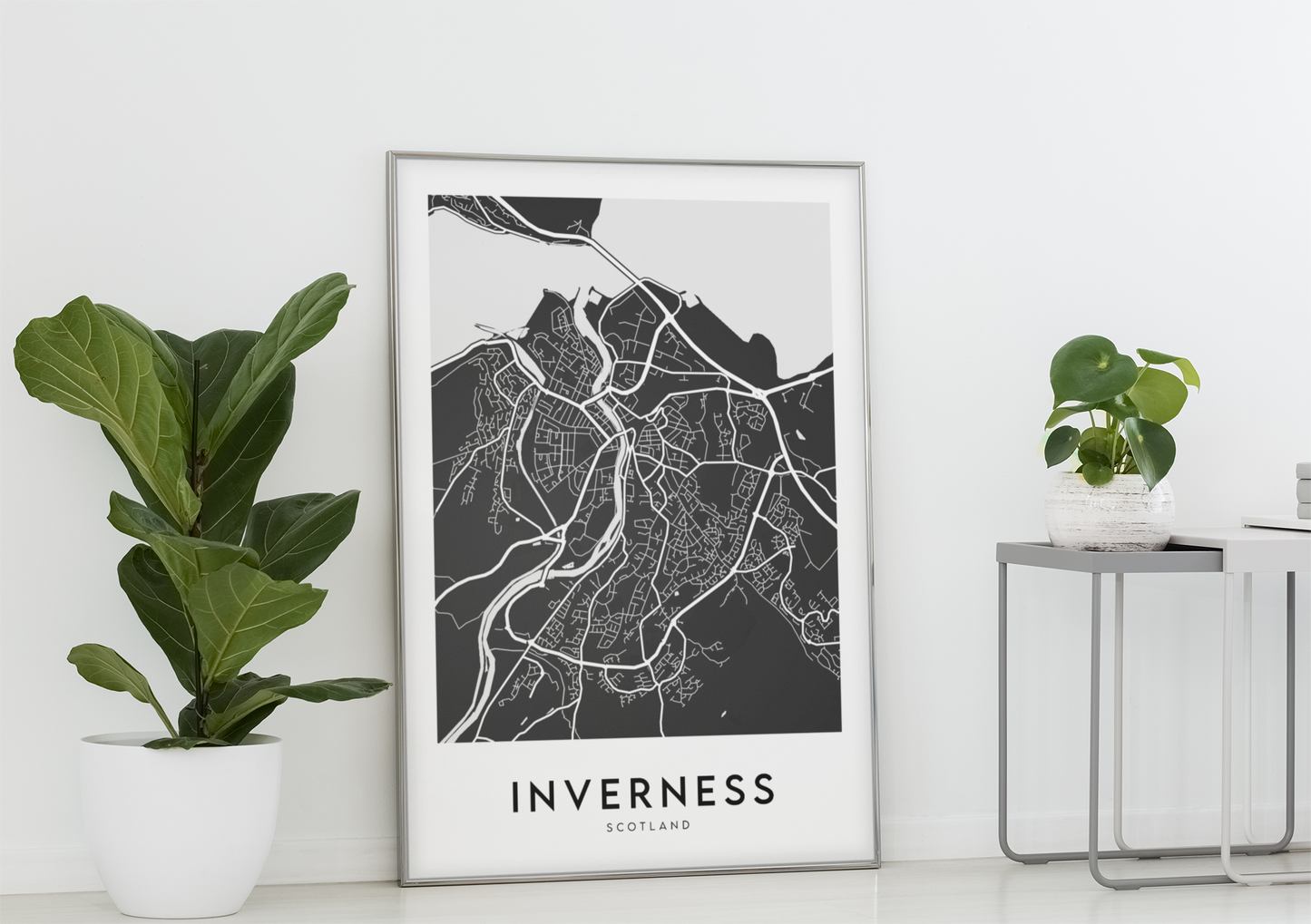 Inverness Map (Black)