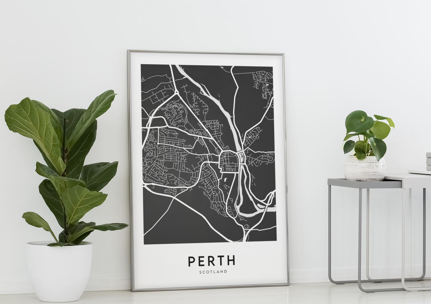 Perth Map (Black)